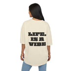 Oversized Boxy T-Shirt "LIFE IS A VIBE"