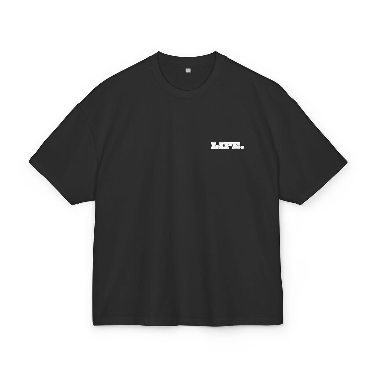 Oversized Boxy T-Shirt "LIFE IS A VIBE"
