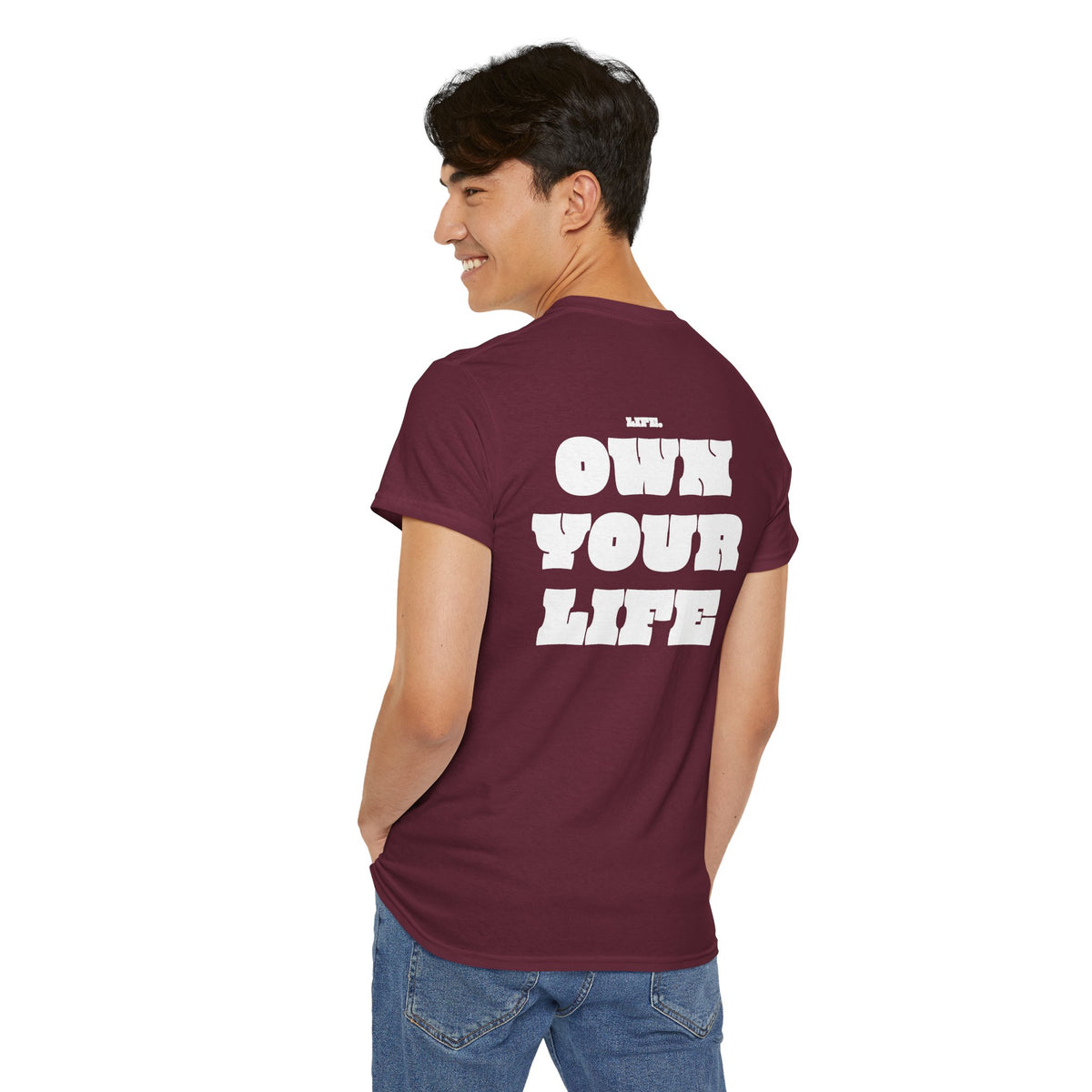 Heavy Cotton T-Shirt "OWN YOUR LIFE"